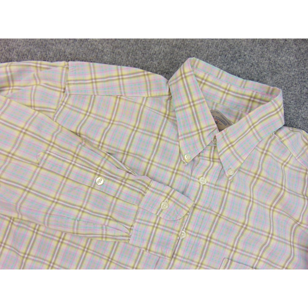 Bills Khakis Shirt Mens Large Classic Fit Multicolor Plaid Long Sleeve Button Up
